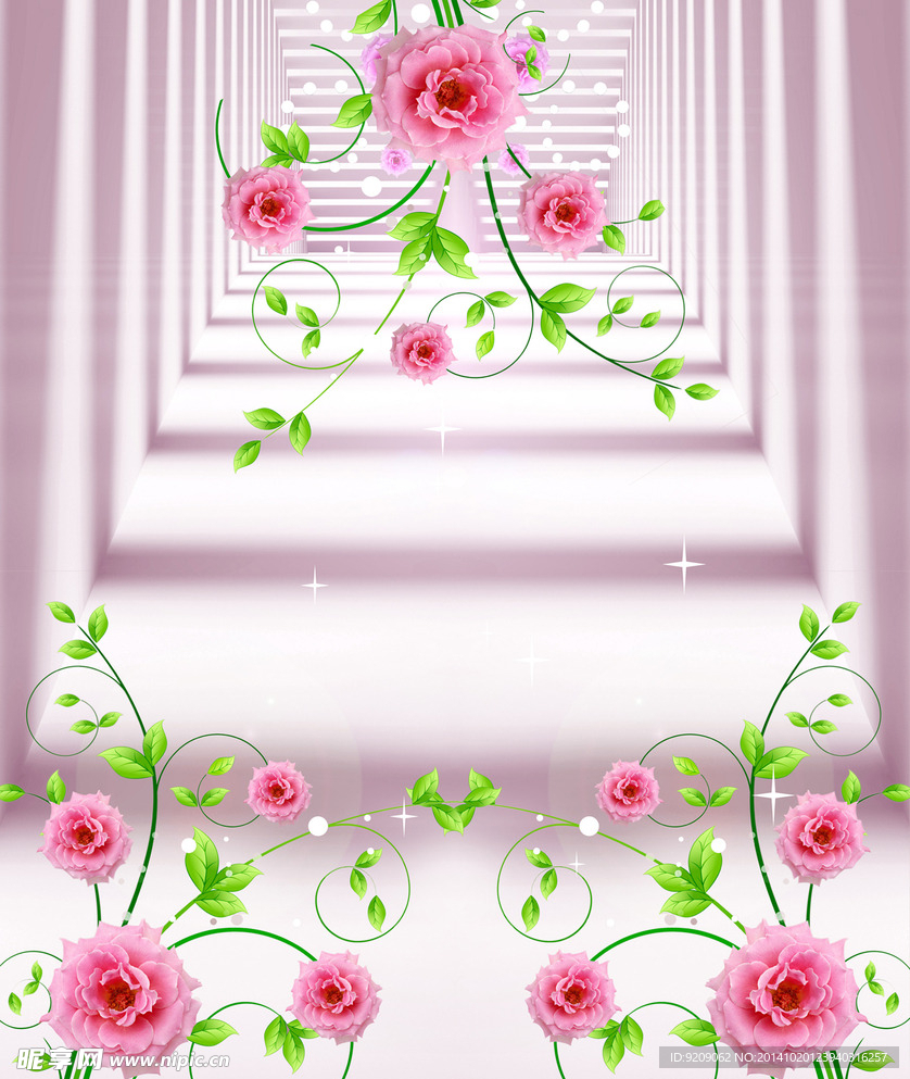 梦幻花纹