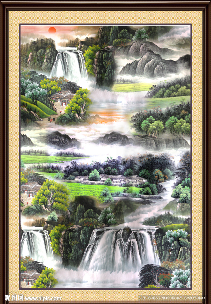 巨幅山水国画