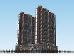 高层商住su建筑模型