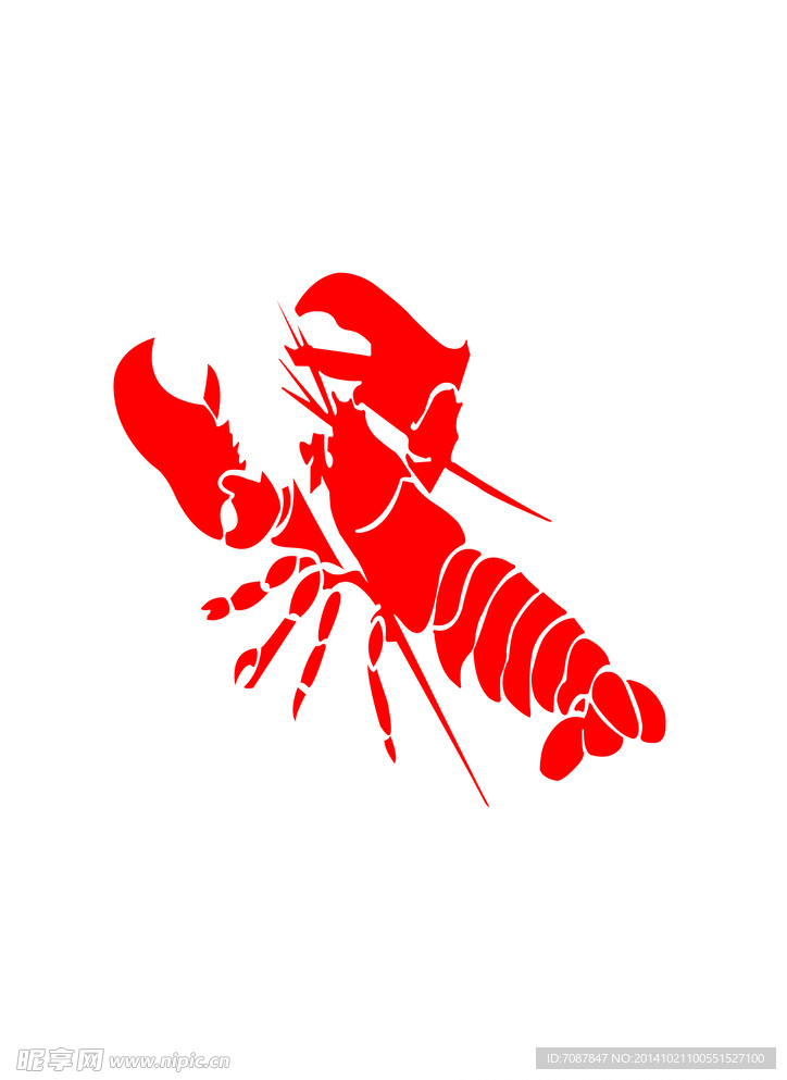 龙虾矢量图