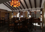 中式茶楼大厅卡座区