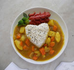 香肠咖喱饭
