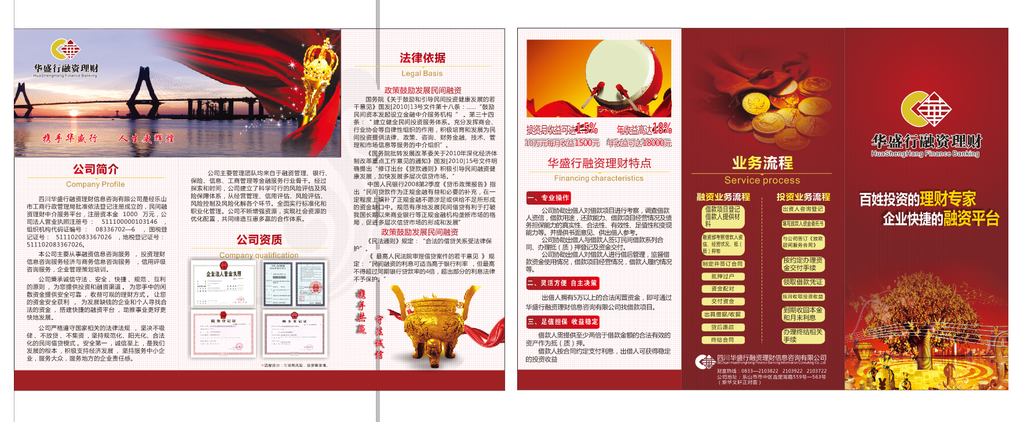 华盛行宣传单