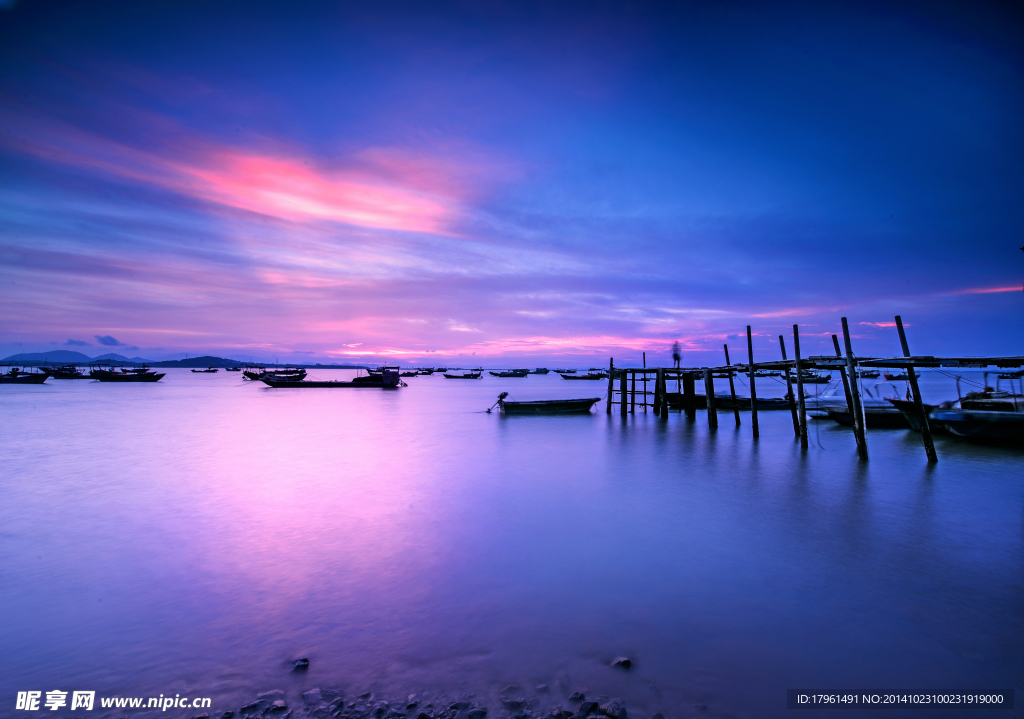 唯美夕阳大海