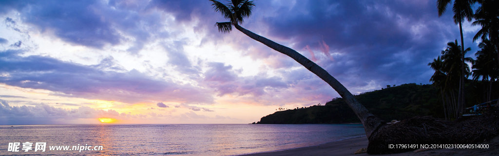 唯美夕阳大海