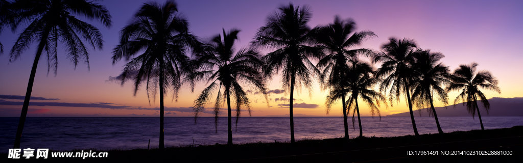 唯美夕阳大海