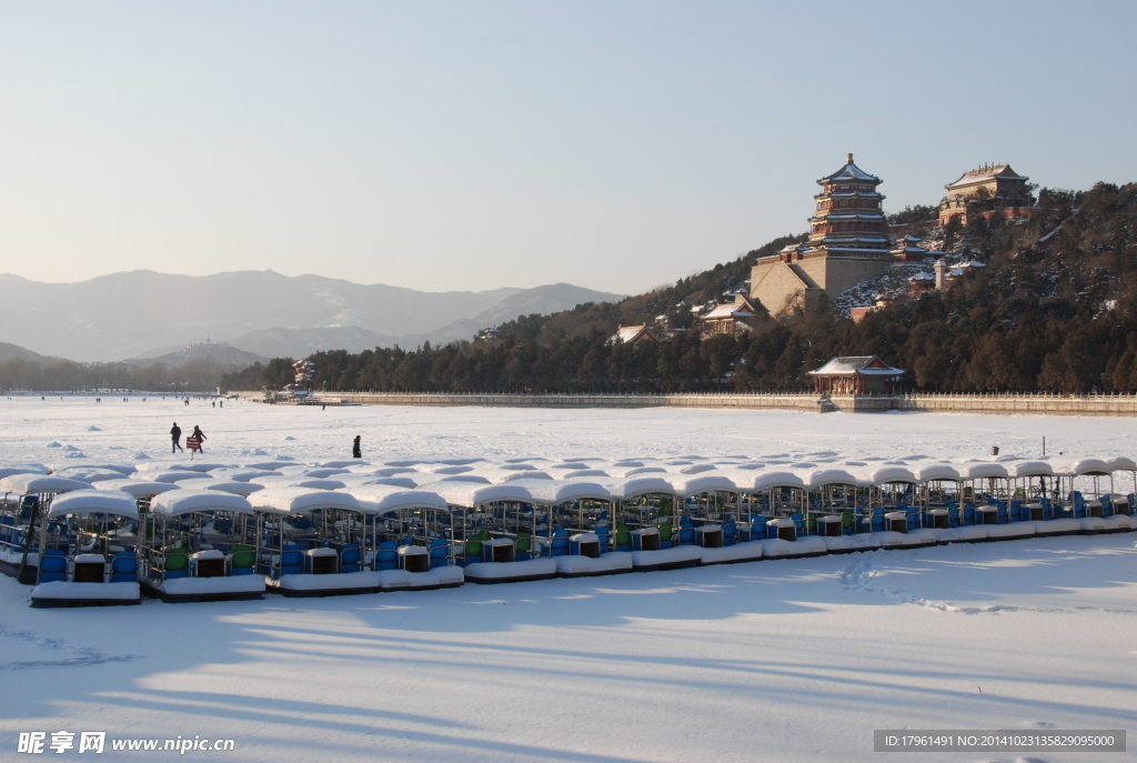 颐和园雪景