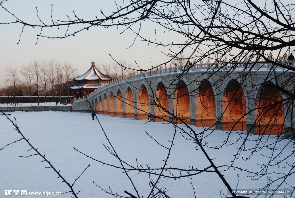 颐和园雪景