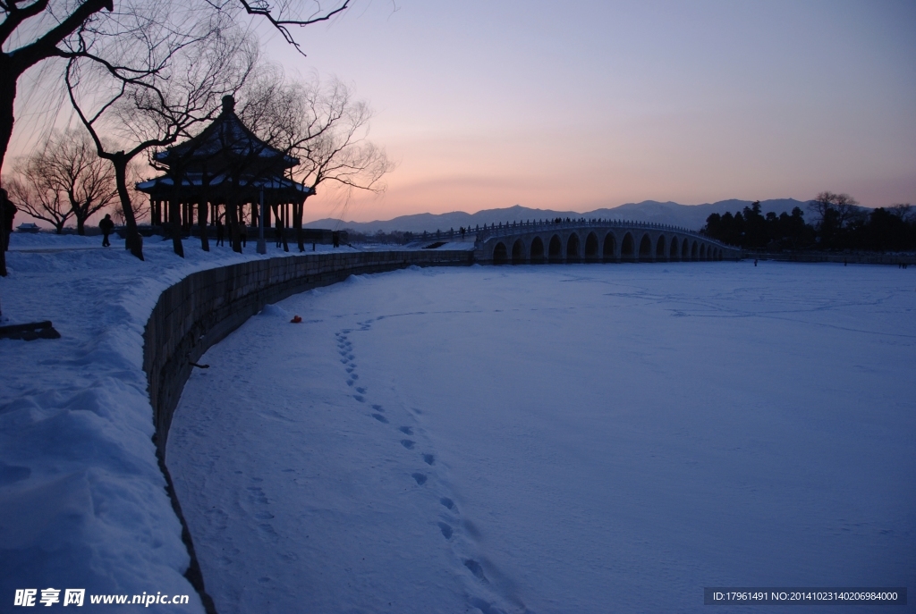 颐和园雪景