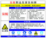 盐酸职业危害告知牌