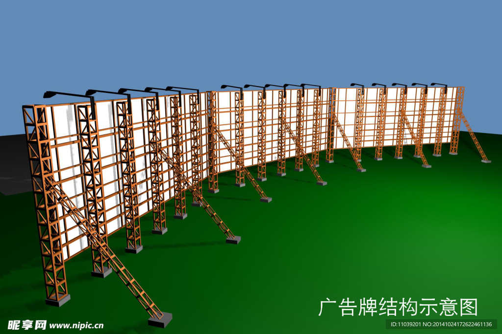 户外广告结构图