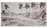 椰子树国画