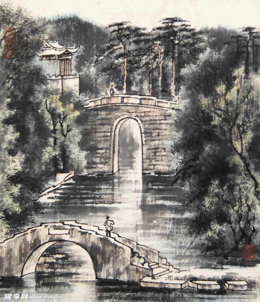 山水国画