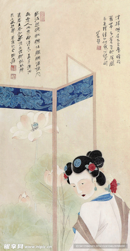 晚妆图