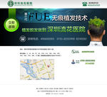植发脱发单页设计