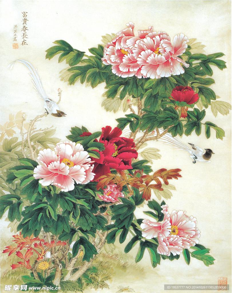 花卉国画