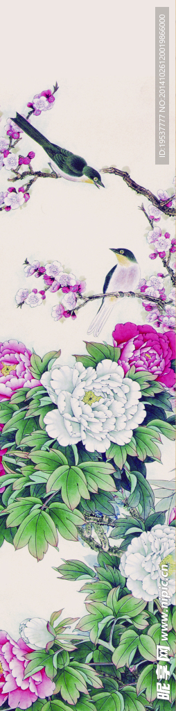 花卉国画