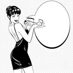 简笔画美女