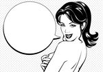 简笔画美女