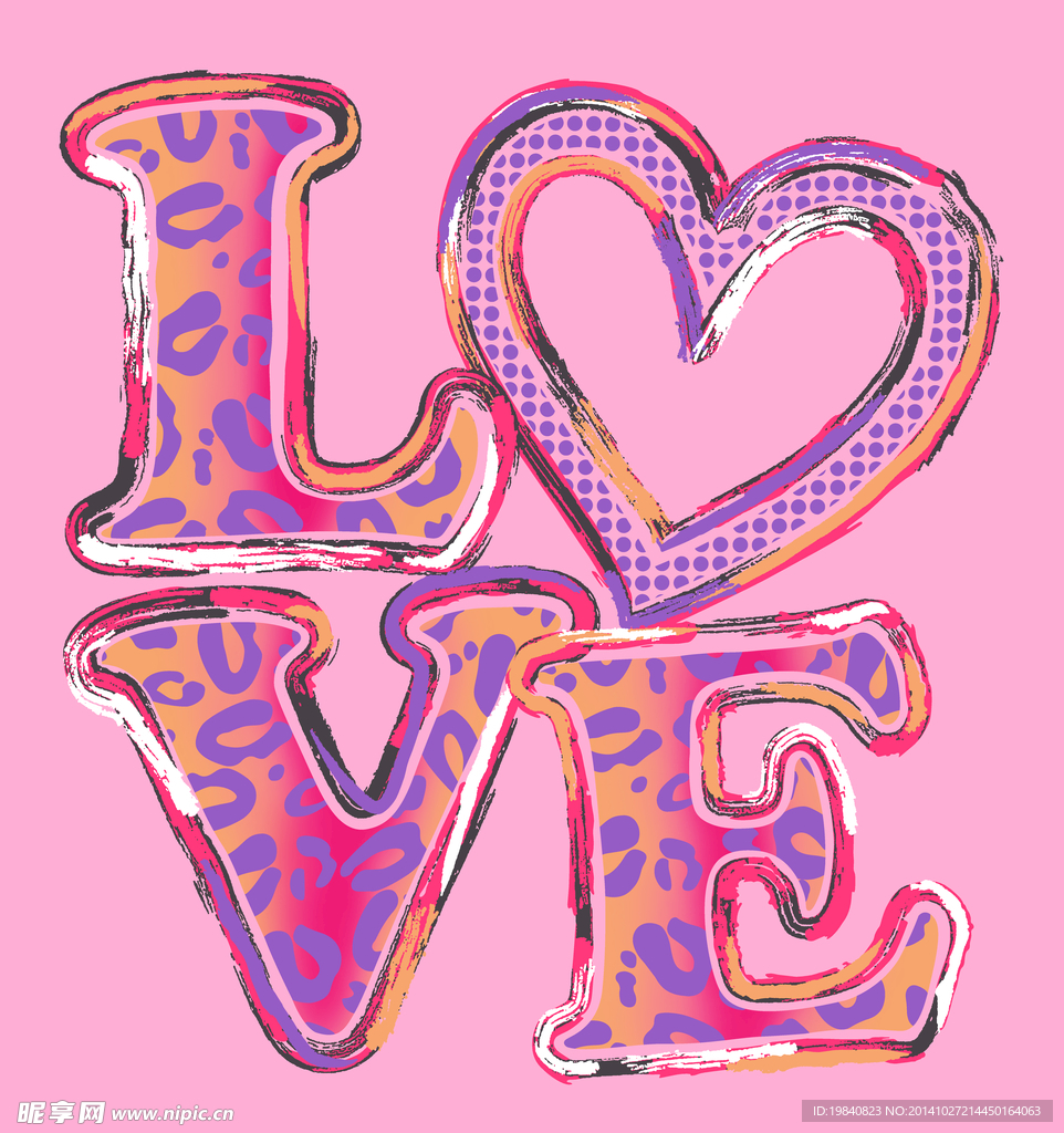 LOVE豹纹