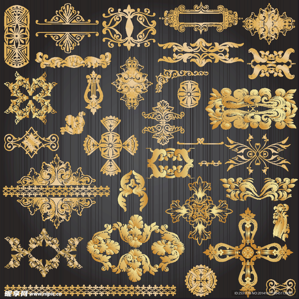 金色花纹