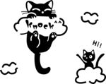 猫咪敲门贴