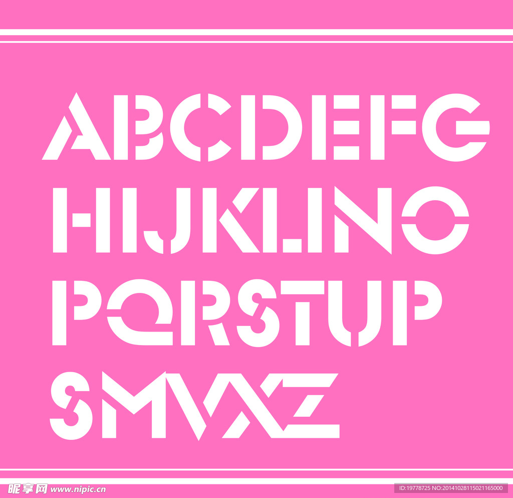 英文字母 英文设计 字