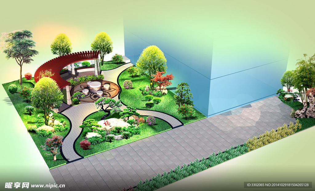 别墅庭院景观设计