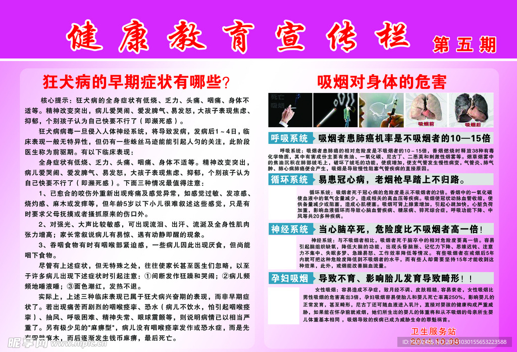 健康教育宣传栏