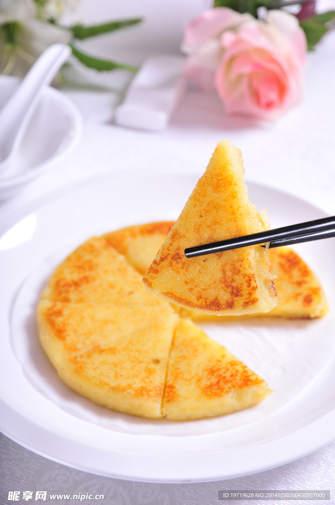 香煎小米饼
