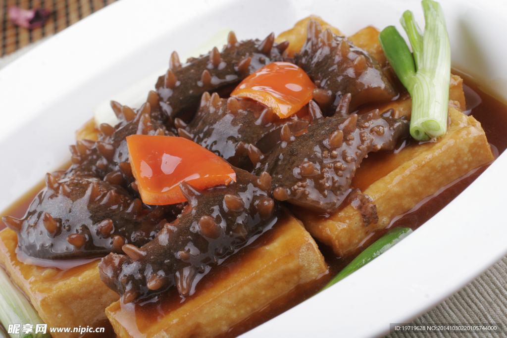 虾子海参焖豆腐