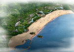 海滩景观鸟瞰图