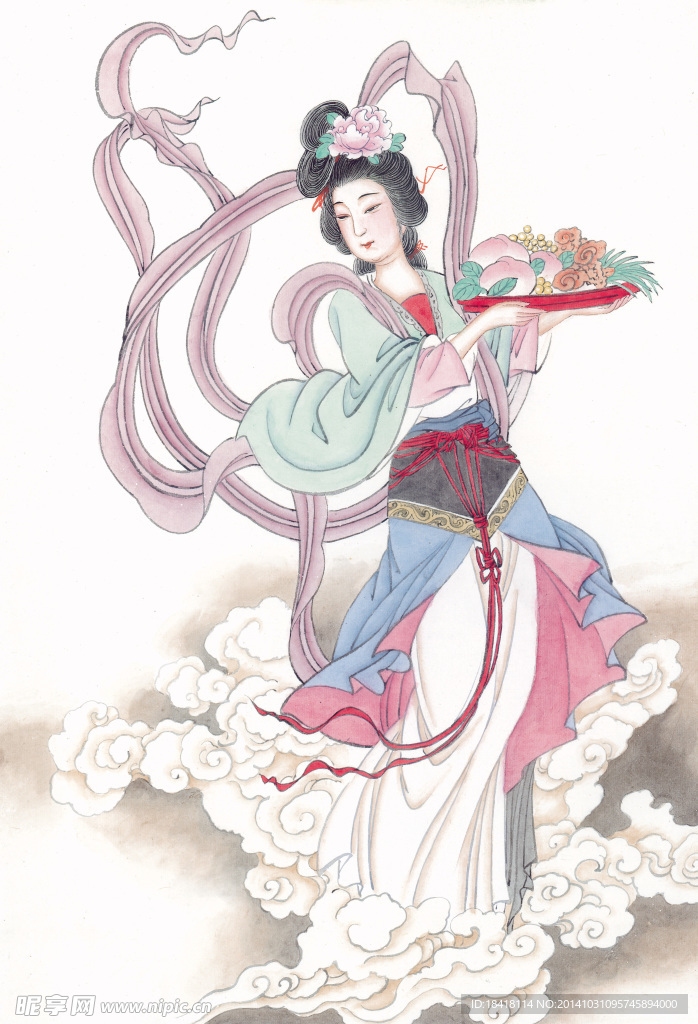 工笔仕女图