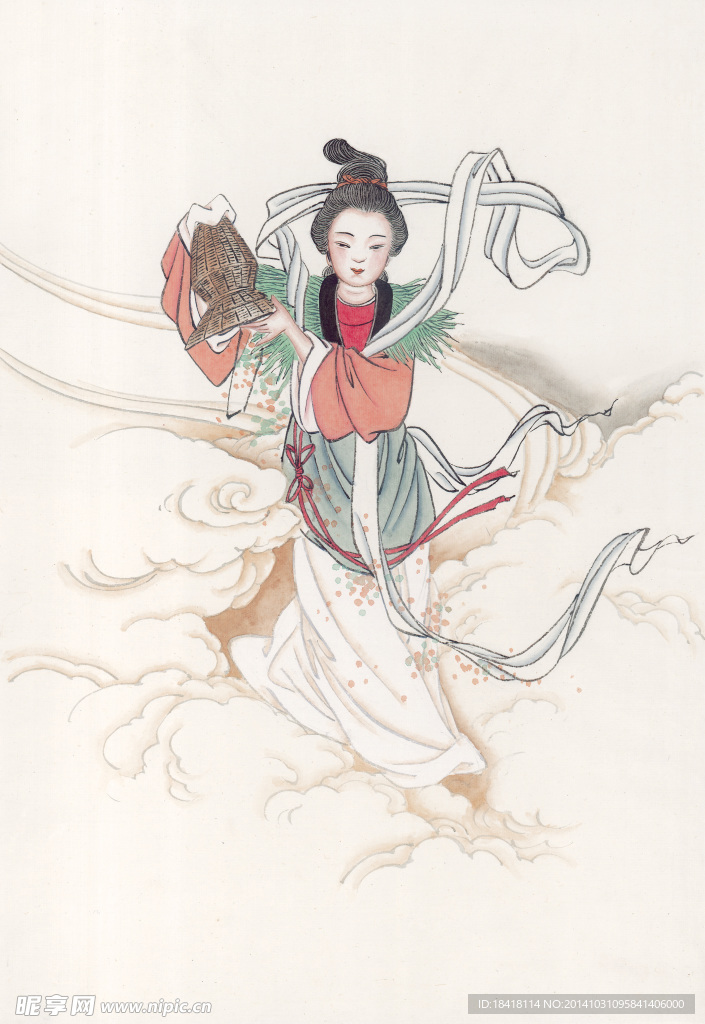 工笔仕女图