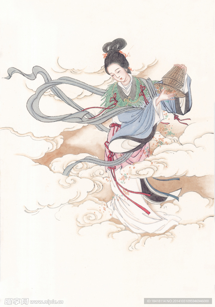 工笔仕女图