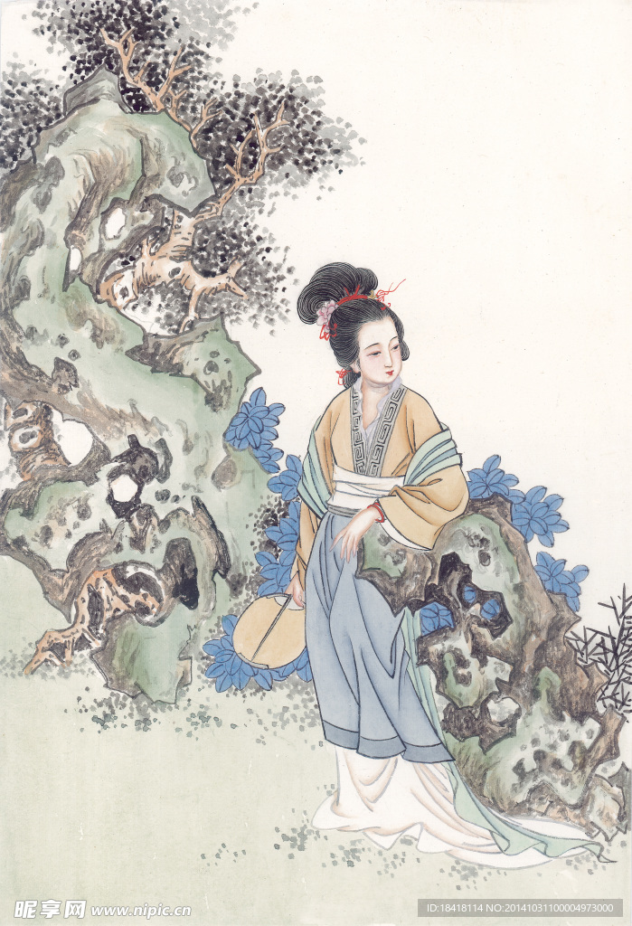 工笔仕女图
