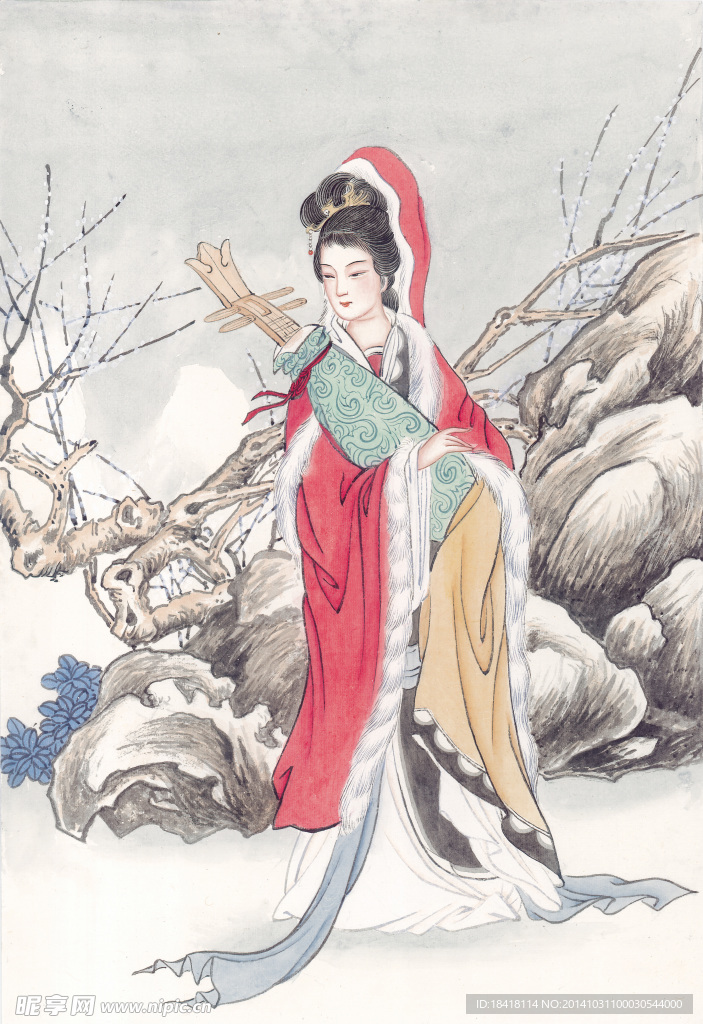 工笔仕女图