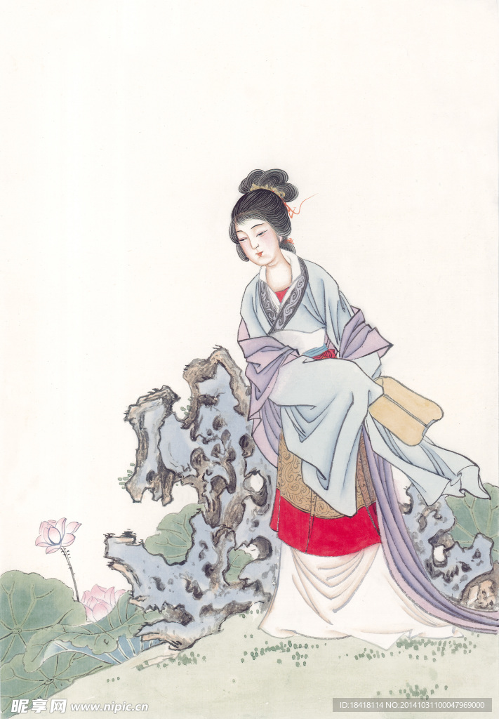 工笔仕女图