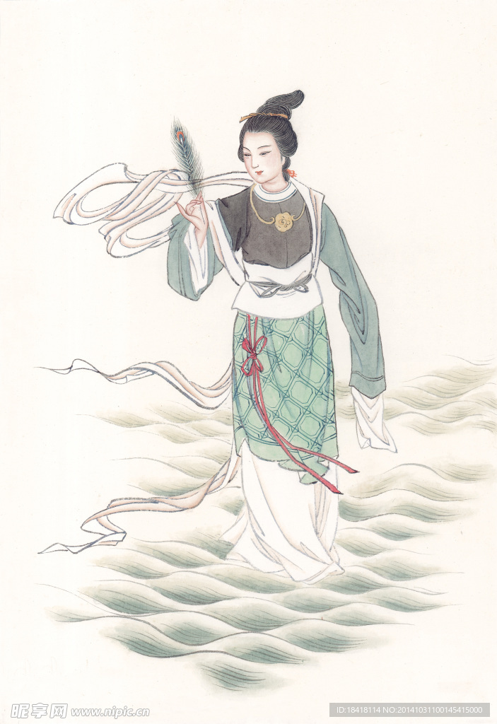 工笔仕女图