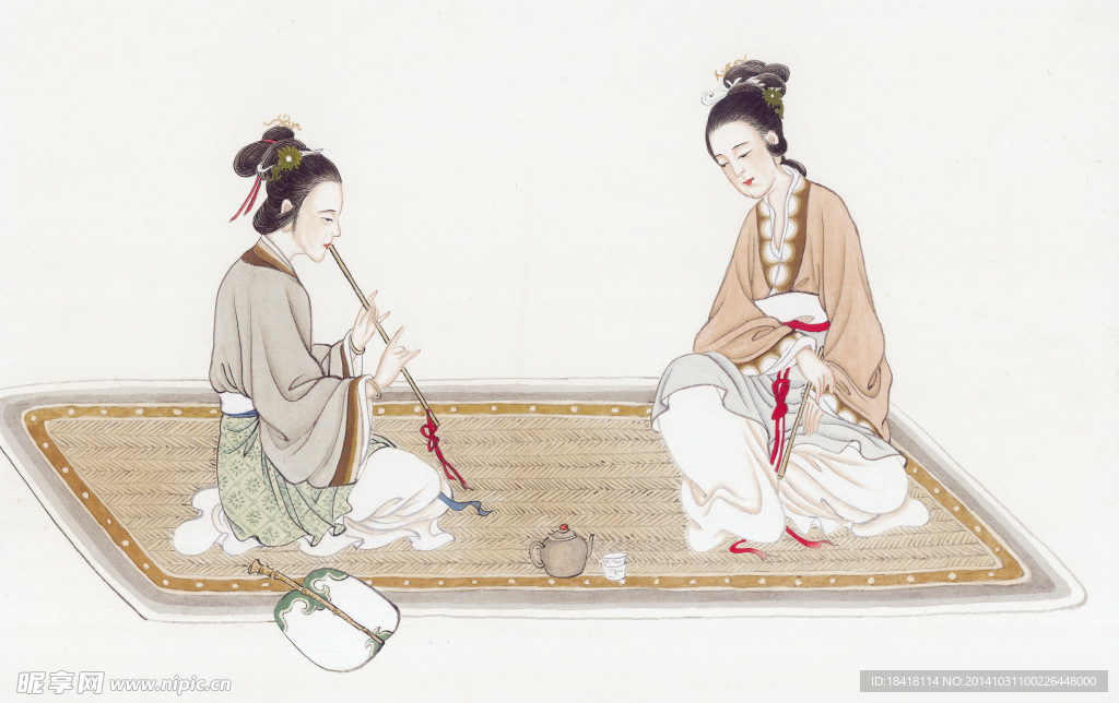 工笔仕女图