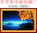 风景画 晚枫