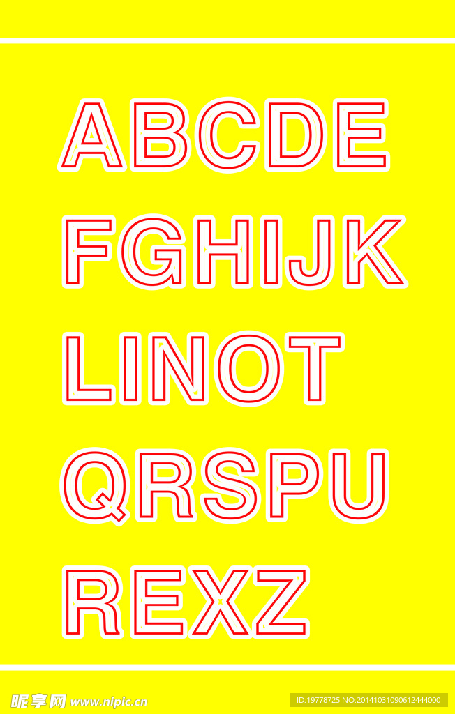 英文字体 英文设计 字