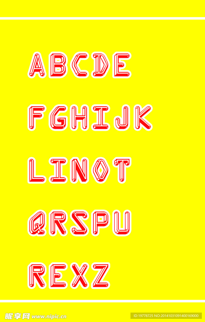 英文字体 英文设计 字