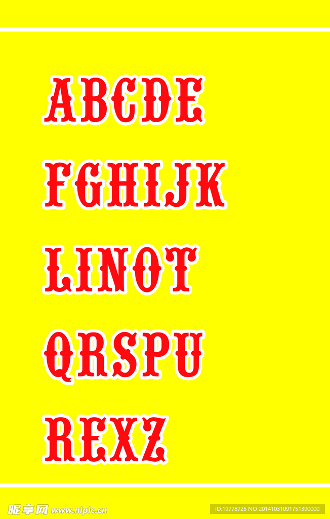 英文字体 英文设计 字