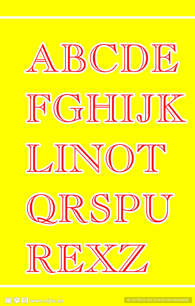 英文字体 英文设计 字