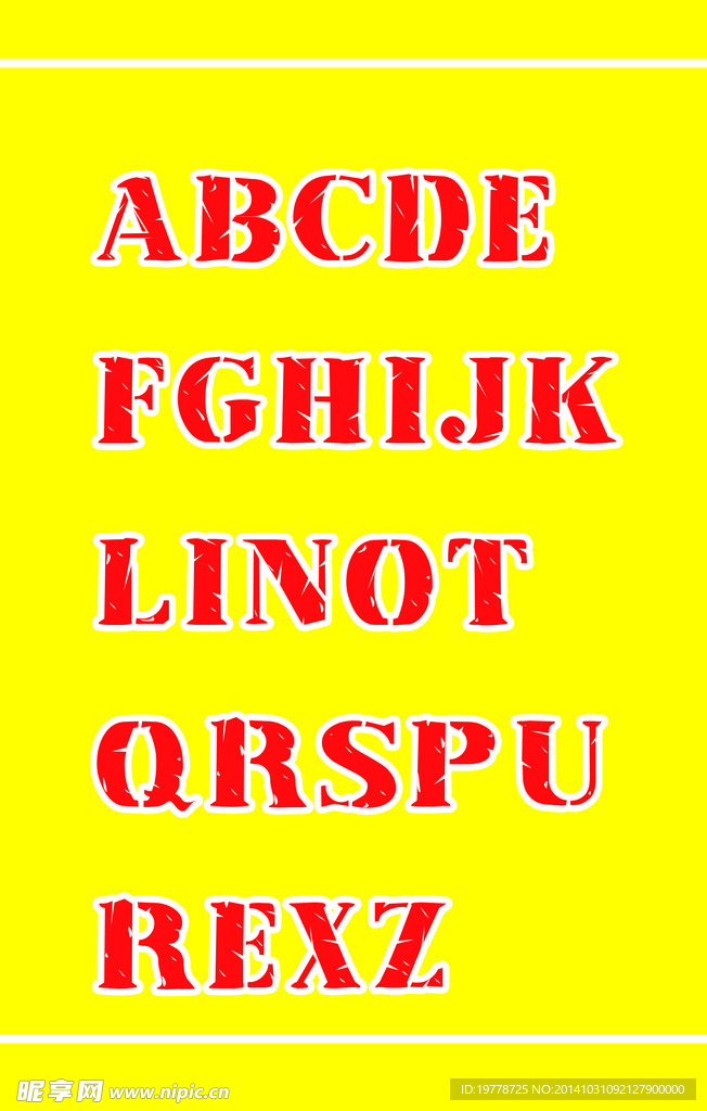 英文字体 英文设计 字