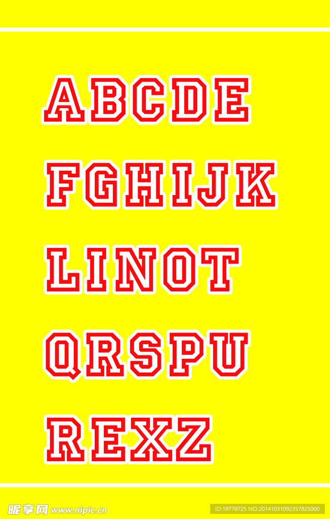英文字体 英文设计 字