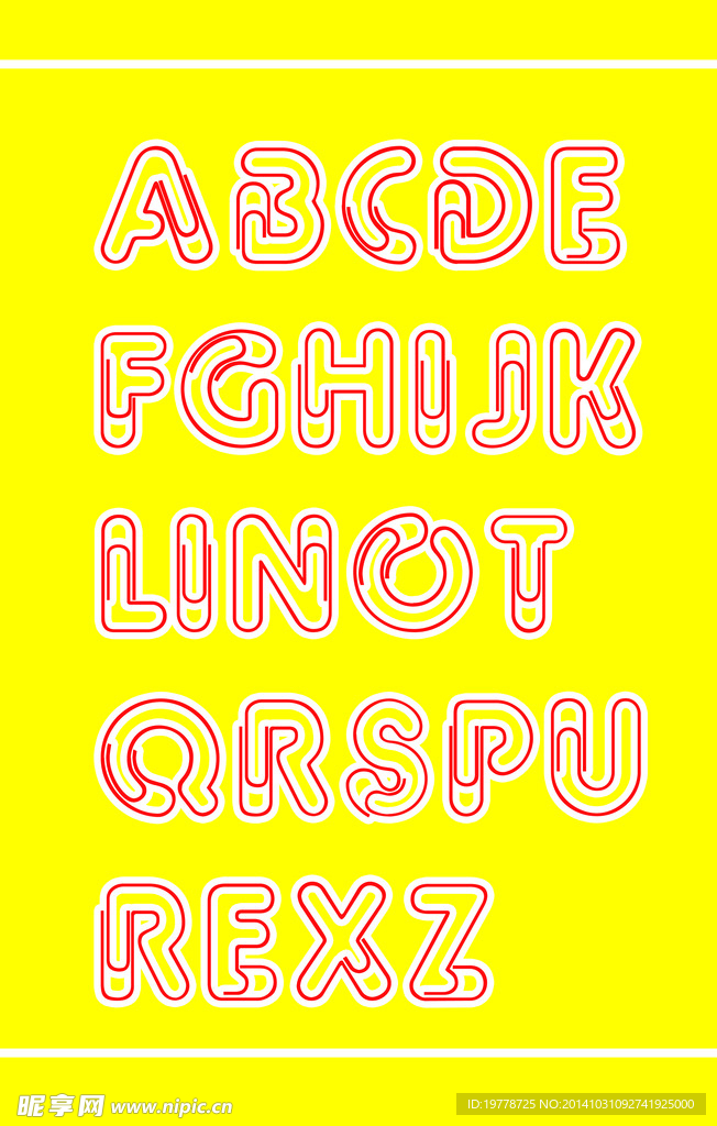 英文字体 英文设计 字