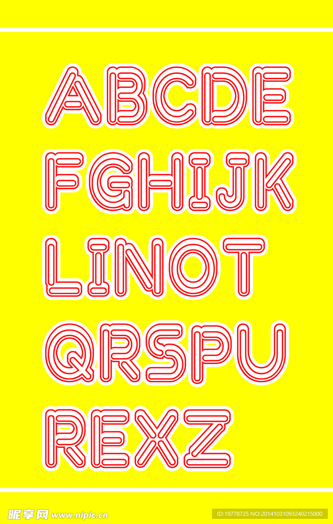 英文字体 英文设计 字