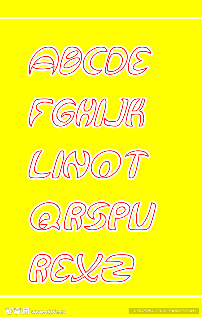 英文字体 英文设计 字